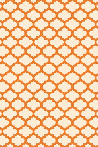Botticelli Cloud White Orange Patio Graphic Design Rug Bed & Dining Room Floor Mat