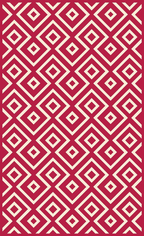 Botticelli Point Crimson Modern Rug Dining& Living Room Stylish Floor Mat Carpet