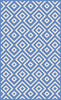 Botticelli Points Blue Rugs Graphic Modern Area Carpet Hall & Bed Room Floor Mat