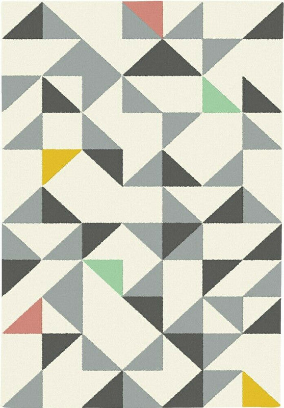 Canvas Geometric B&W Rugs Home Décor Floor Mat Area Carpet Living & Bedroom Mats