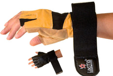 Auth Ultimate Leather Gel Weight Lifting Body Building Gloves Gym Fitness Strap