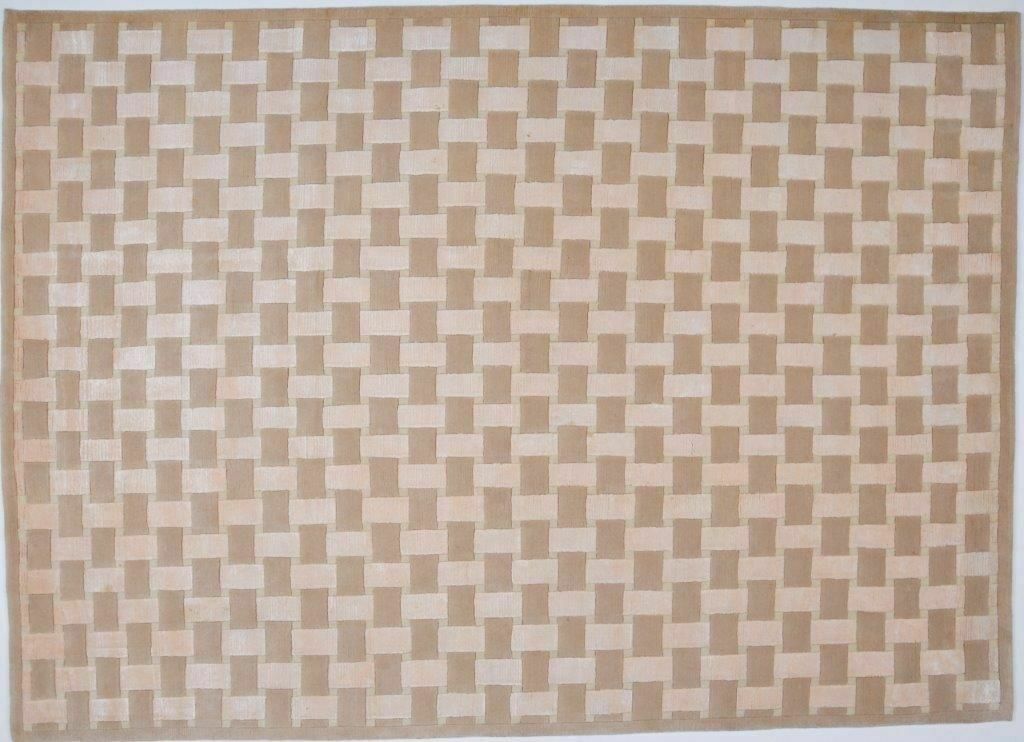 Malmo Star Beige Hand Stitched Wool Rug Indoor/Outdoor Home Décor Area Carpet Dinning & Bedroom Style Floor Mat