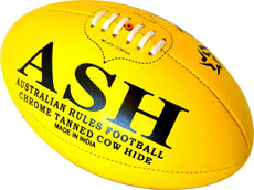 5X GENUINE LEATHER MATCH AUSSIE RULES FOOTBALL AFL BALL SIZE 5