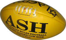 GENUINE LEATHER AUSTRALIAN RULES MATCH FOOT BALL AFL SIZE 5