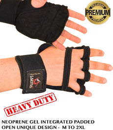 Unique Easy Gel Padded Weight Lifting Training Gym Straps Wrist Support Gloves