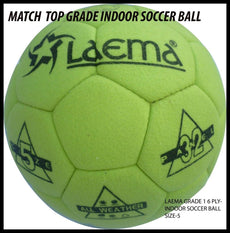 TOURNAMENT MATCH QUALITY TOP GRADE INDOOR FOOTBALL SOCCER BALL FELT COVER- SZ 5