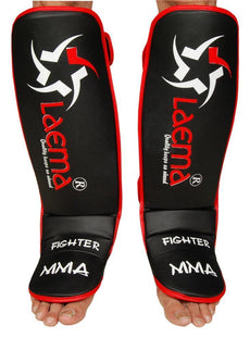 Advance Gel Shin Instep Foot Pads MMA UFC Leg Kick Guards Muay Thai Boxing - US