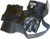 GENUINE LEATHER GYM WEIGHT TRAINING LIFTING GLOVES-STRETCH BACK