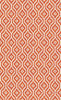Botticelli Basque Orange Graphic-Patterned Area Carpet Hall & Bedroom Modern Rug