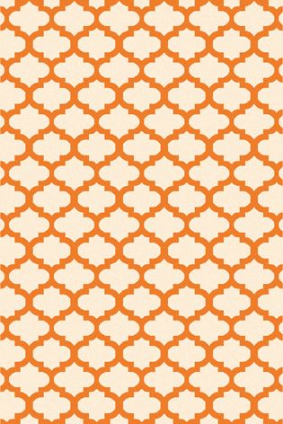 Botticelli Cloud White Orange Patio Graphic Design Rug Bed & Dining Room Floor Mat