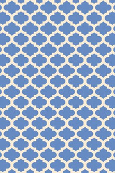 Botticelli Cloud Rolls Blue Modern Rug Zig-Zag Dining Room Mat Home Décor Carpet