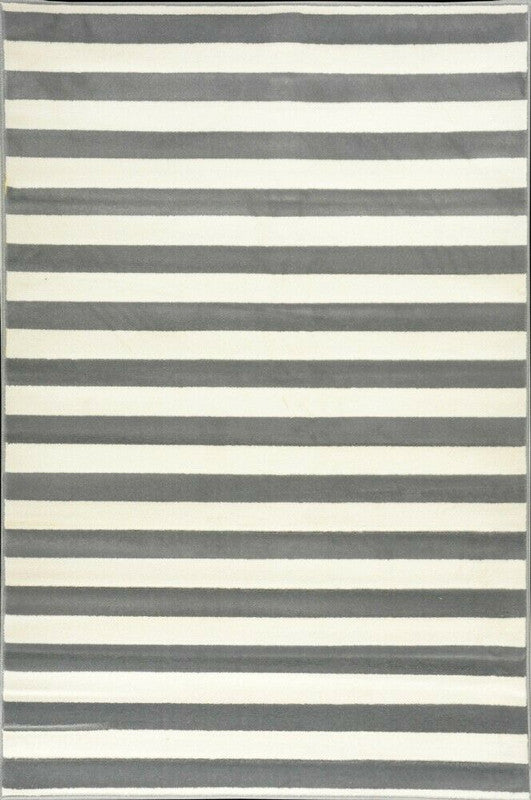 Botticelli Stripe Grey White Rug Home Décor Carpet Dinning& Livingroom Floor Mat