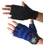 Pro Leather Mesh GEL Padded Gloves Gym Wear Exercise Workout Training Cycling