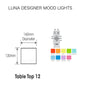 LUNA Designer Decor MOOD Light Indoor Outdoor LED Rechargeable COLOURFUL