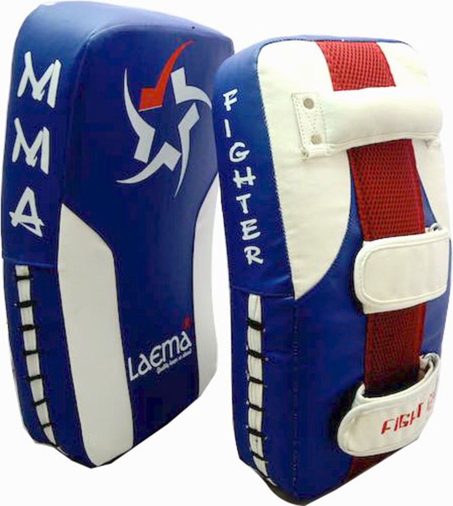 Pro Thai Kick Boxing Strike Curved Arm Pad Muay UFC MMA Focus Punch Shield- PAIR