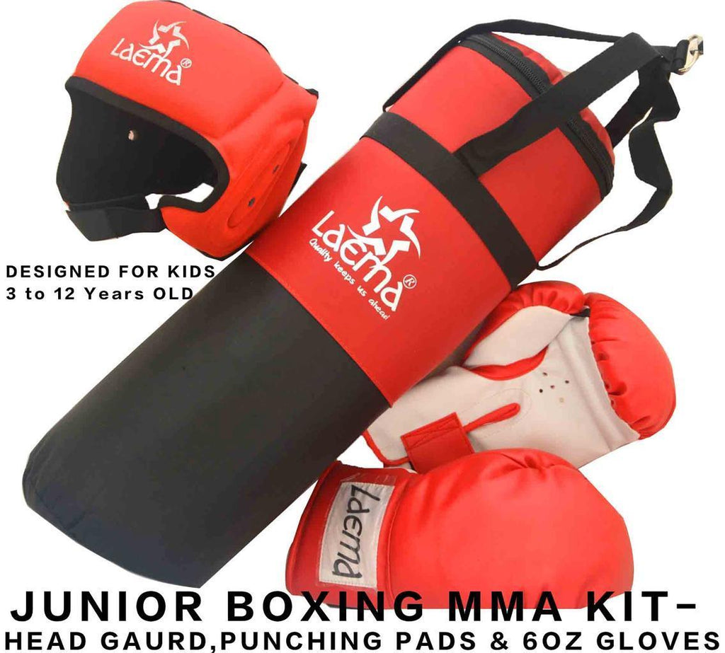 childrens boxing gear Boxing Trainer Set Kids Head Guard Gloves Punching Bag For Kids – LAEMA SPORTS