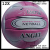 12 X NEW HIGH ABRASION MATCH NETBALL SUPER PIN GRAIN GRIP ANGEL -SIZE 5