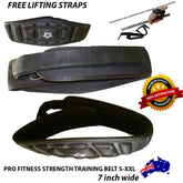 BODY BUILDING STRENGTH Training 7" Weight Lifting Belt Gym Lumbar BACK SUPPORT