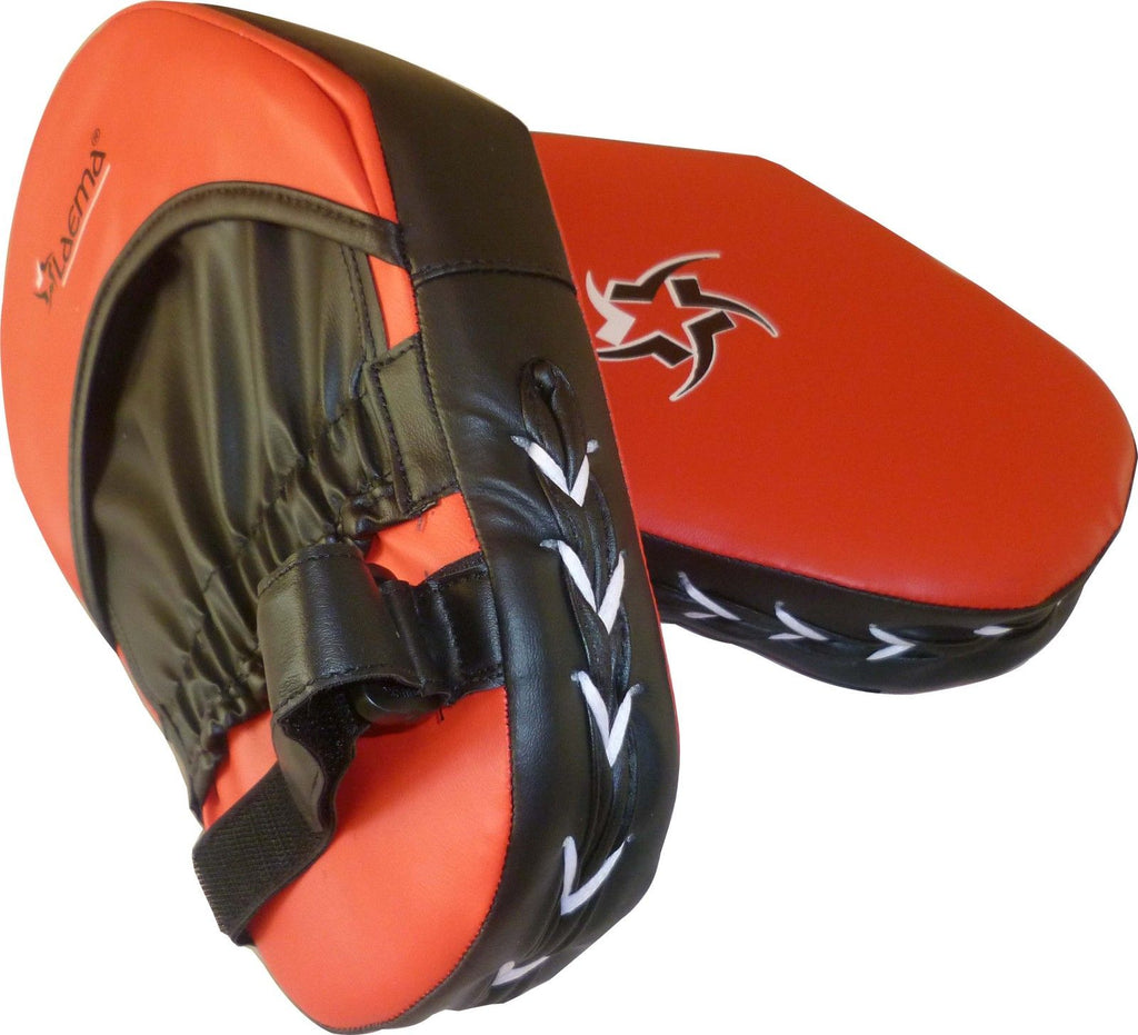BOXING TRAINER SET- Straight Focus KICK GYM Pads 12oz 16oz Gloves Hand ...