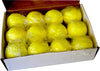 1 DOZEN - PROFESSIONAL YELLOW COLOR PVC DIMPLE HOCKEY BALL MATCH GAME 156 GMS
