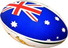 5 X KANGAROO -High Abrasion 4PLY Rugby Union OzTag Touch Match Ball Size 3,4&5