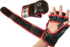 5 X Hybrid MMA Striking Sparring Grappling UFC Kick Boxing Gel Gloves- CLEARANCE