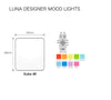 UNIQUE LUNA Designer MOOD Light Indoor Outdoor LED Rechargeable CUBE 40